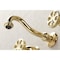 Kingston Brass KS3022RX Two-Handle Wall Mount Tub Faucet, Polished Brass KS3022RX - alternate 3